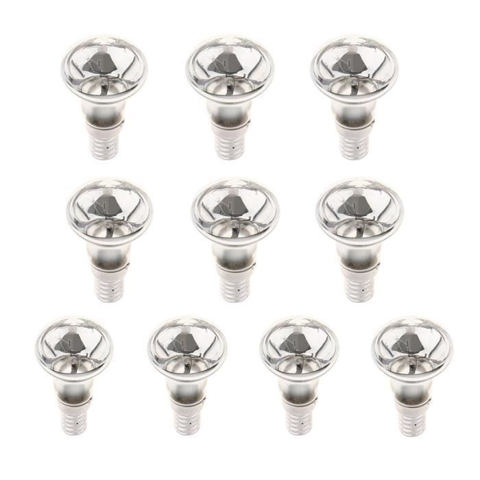10pcs SES E14 Ampoules à Réflecteur en Verre