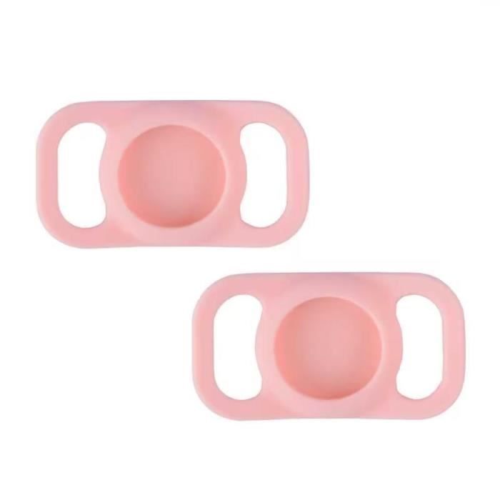 Comparer les prix de igadgitz home U7257 Étui Airtag de Protection en Silicone pour Apple Airtag (2021) pour Colliers pour Animaux de Compagnie - Rose