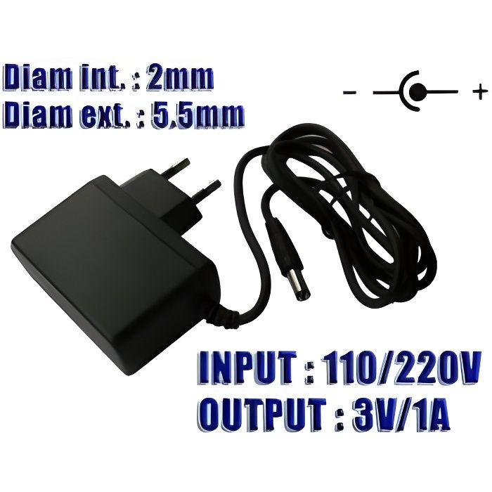Alimentation Secteur 220V Vers 13.5V 1A - Embout 2.5 X 5.5 Mm - Marque KALEA-INFORMATIQUE, Neuve