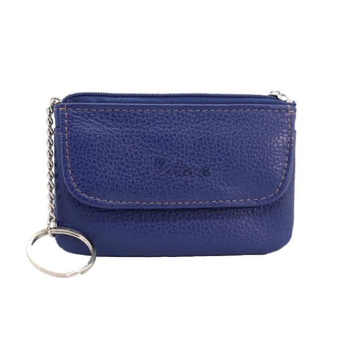 Porte-monnaie Porte-clés Unisexe KATANA En Cuir Gras - Neuf Avec étiquettes, Réf 253120