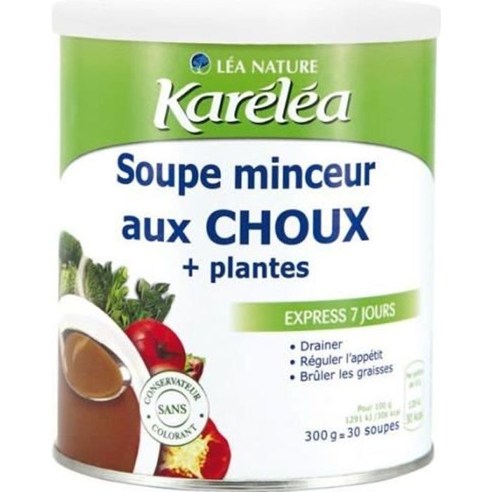 Karéléa Soupes Minceur Soupe aux Choux 300g - Cdiscount Au quotidien