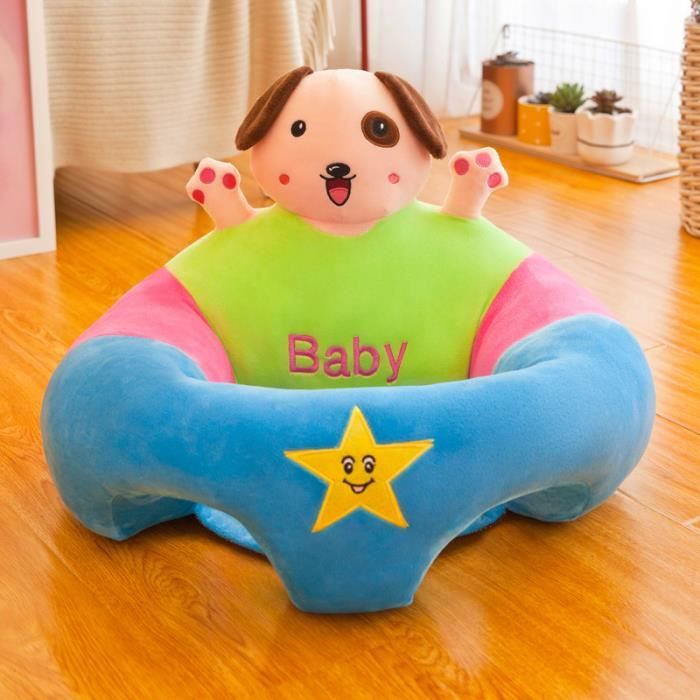 Siège De Soutien Pour Bébé Apprentissage à S'Asseoir Coussin De Canapé En Peluche Doux Confortable Pour 4-11 Mois