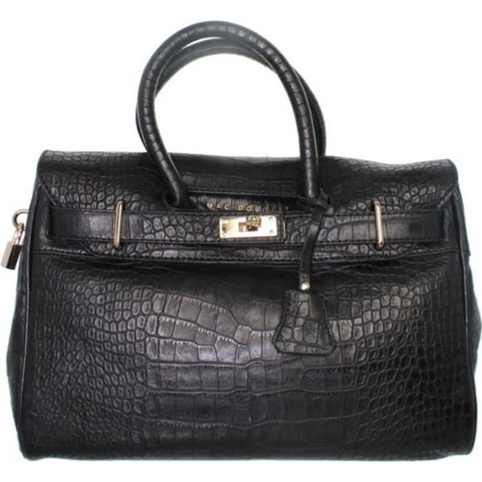 Sac porté main Mac Douglas collection Pyla Romy taille S en cuir façon crocodile