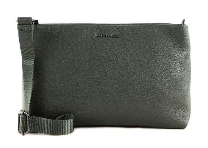 Sac à épaule Mandarina Duck Mellow Leather - Cuir Veau Vert Forêt, Modèle Hobo, Neuf