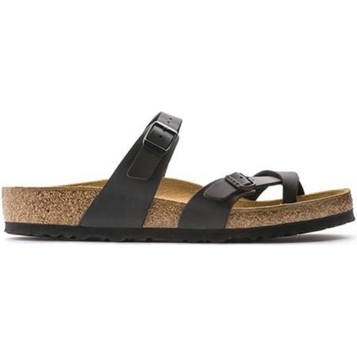 Sandale - Nu-Pieds Femme BIRKENSTOCK MAYARI BF - Noir Bio Style Casual