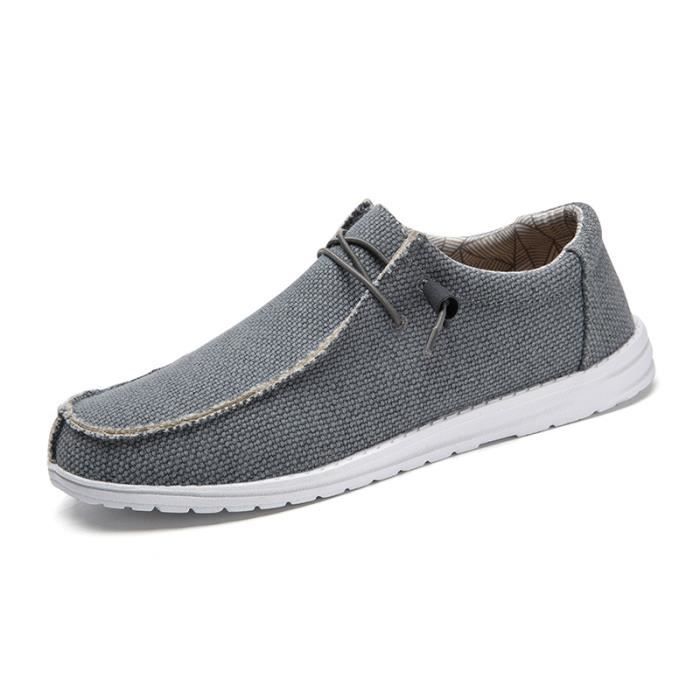 Sneakers Slip-On Homme ZGPWZWL - Léger, Respirant, Confortable - Noir EU39