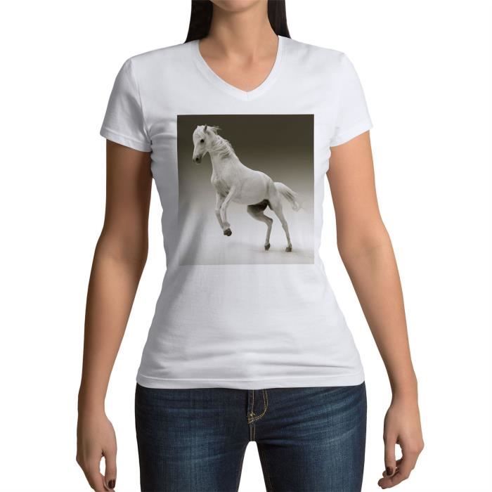 Tee shirt sales cheval femme