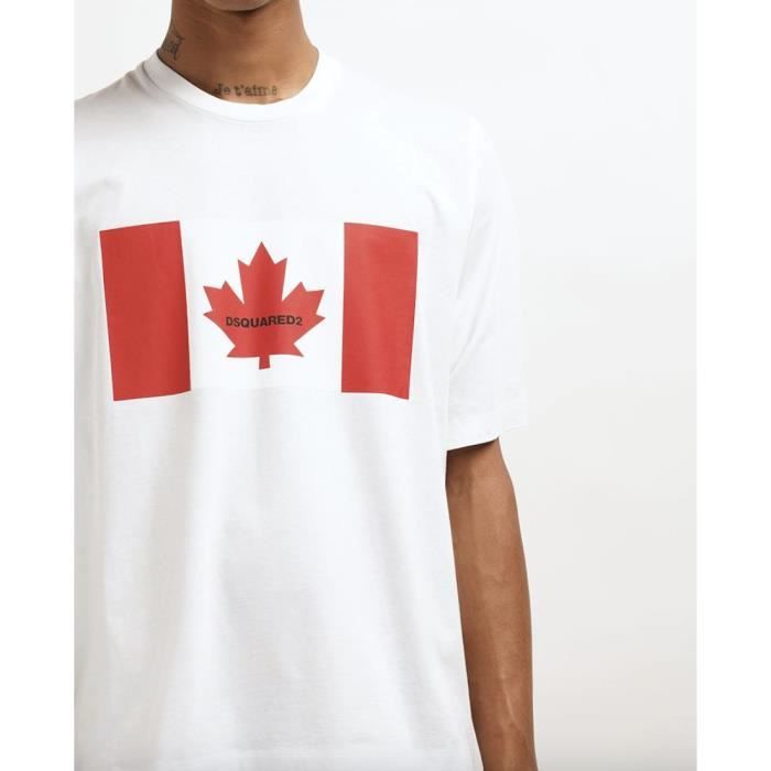 dsquared2 canada flag t shirt