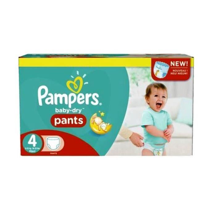 Maxi Giga Pack de 230 Couches Pampers de la gamme Baby Dry Pants taille