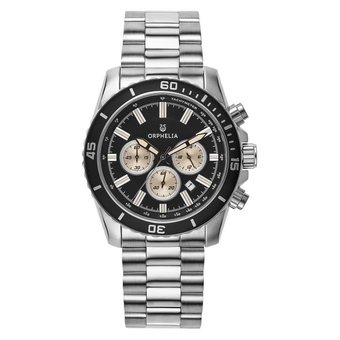 ORPHELIA - Montre Hommes - Quartz - Chronographe - Bracelet en Acier inoxydable - Argent - OR82600