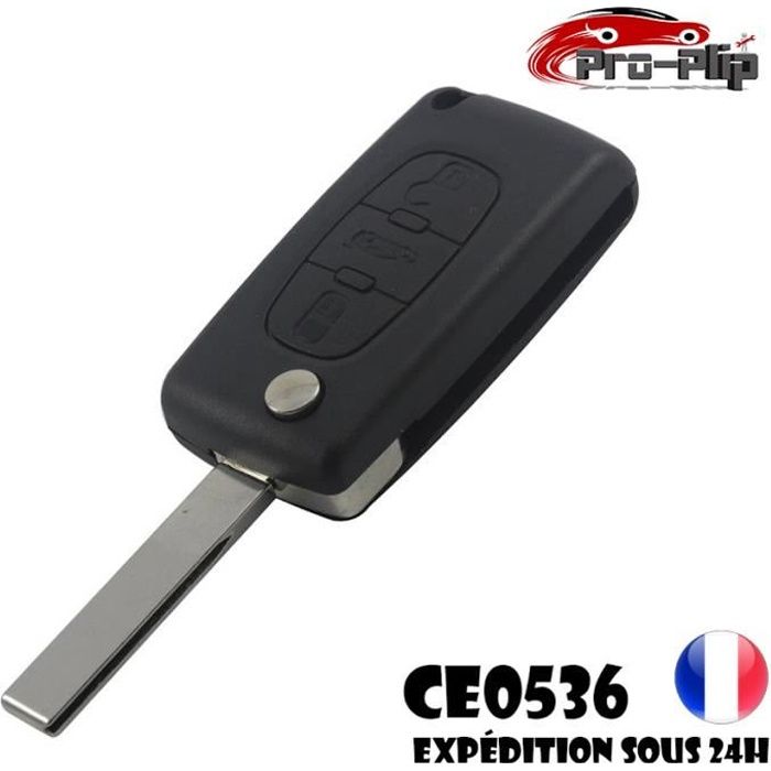 Boitier Coque De Clé Plip 2 Boutons Citroen C2, C3 Picasso CE0536 ACS - Foto 6