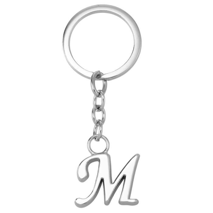 Simple mode lettre M porte-clés Alphabet clés organisateur sac à main  pendentif charme PORTE-CLES - ETUI A CLE - Cdiscount Bagagerie -  Maroquinerie