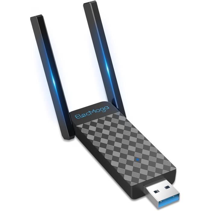 Maxesla AC1300 Mbps Clé WiFi Puissante, USB 3.0 Double Bande, 2.4G