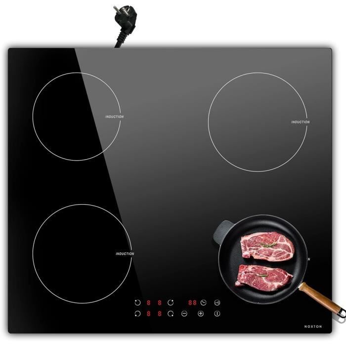 Plaque Hisense encastrable 4 feux 60x60 électrique céramique noire HHU60CEEC
