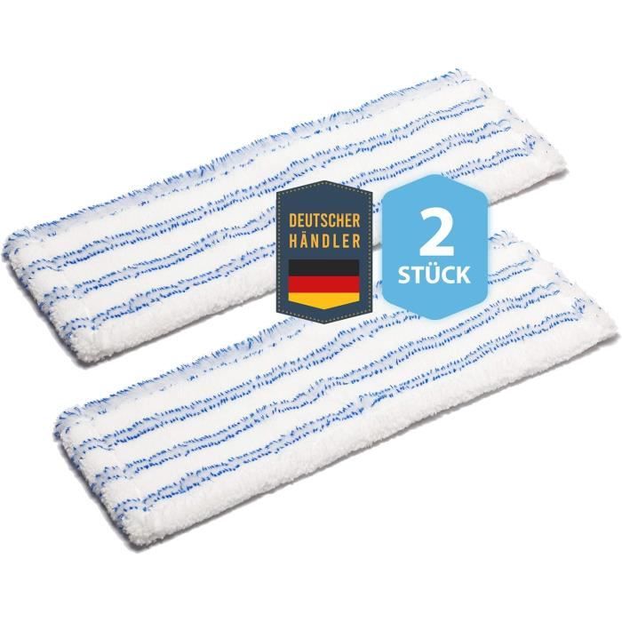 Lot De 3 Housses Microfibre Pour Serpillière Plate - Recharge Lavable 60°C, Compatible Avec De Nombreuses Marques