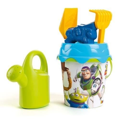 Smoby - Seau De Plage Mickey Avec 5 Accessoires - Pelle, Râteau, Tamis, Arrosoir Et Moule - Dès 18 Mois - Fabriqué En France