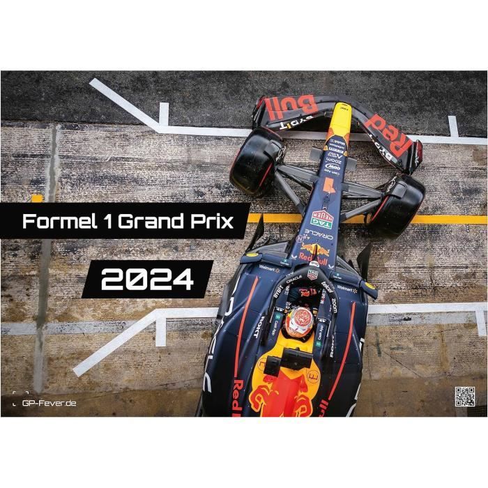 Calendrier F1 2024 / Formule 1 / Programme 2024 / Calendrier de bureau F1  2024 -  France