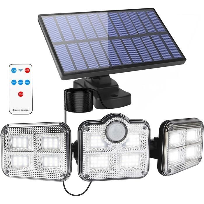 Lumière Solaire Suspendue Avec Détecteur De Mouvement - 192 LED, Télécommande, Batterie 4400mAh - Pour Abri, Gazébo, Intérieur/extérieur