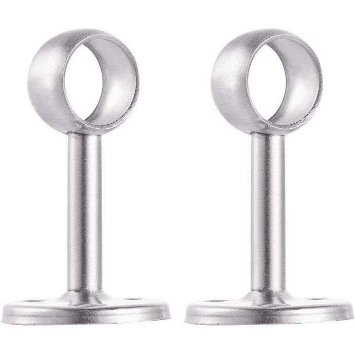 Supports De Tringle à Vêtements En Acier Inoxydable - Lot De 2, Forme En U Pour Rails 26 Ou 33 Mm