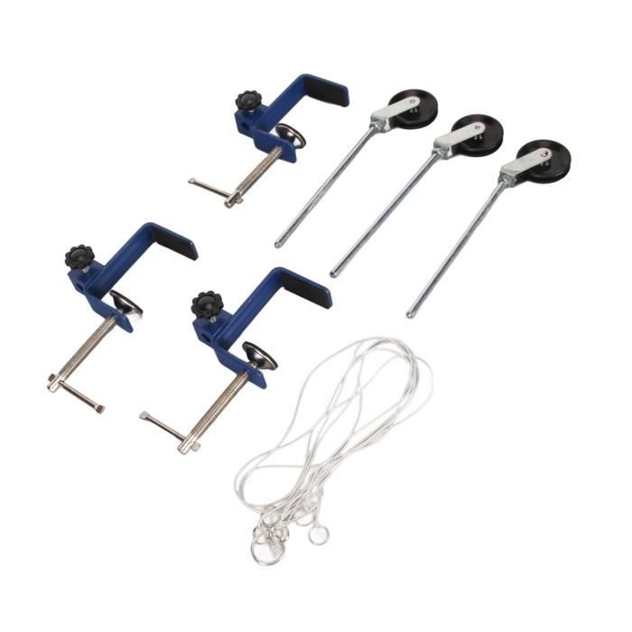 Lot De 6 Pinces à Ressort Métal - Envergure 50mm - Pour Bricolage, Piscine, Photos - Noir