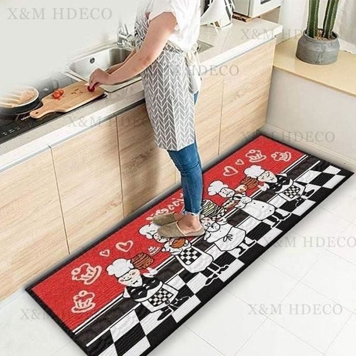 Hixingo Tapis De Passage Antidérapant, Couleur Unie Tapis Cuisine