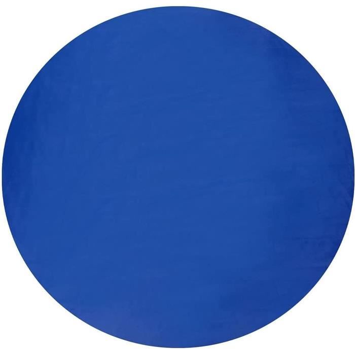 Bâche Piscine Ronde 470 Cm - Oxford Imperméable, Avec Haubans Et Piquets, été Et Hiver