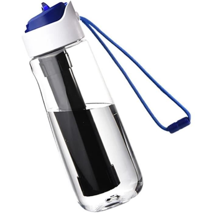 Gourde Filtrante Qunlei 650ML Avec Paille - Filtre Charbon Actif 0.01 Micron - Tritan Sans BPA