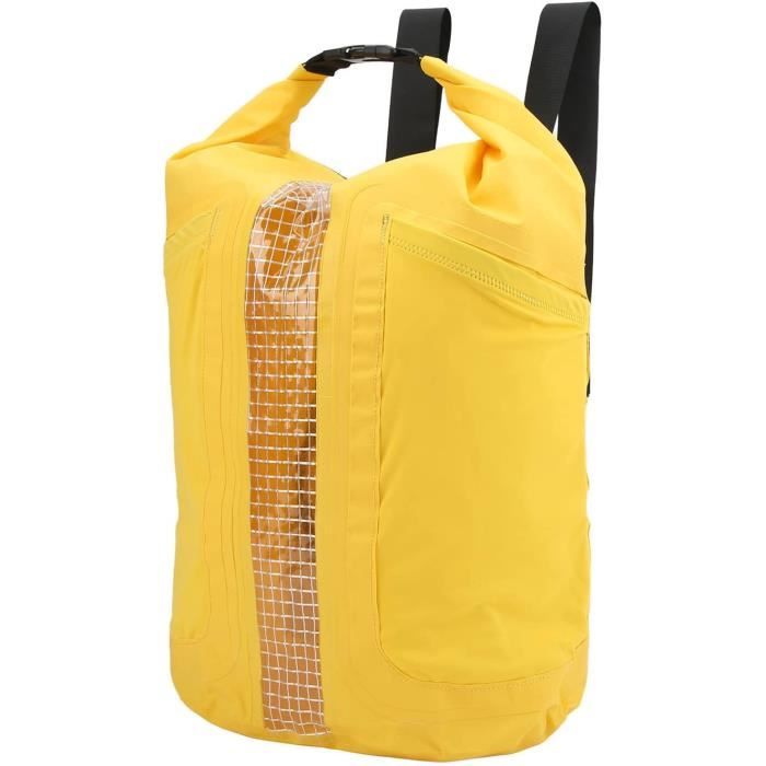 Sac ??tanche Flottant TRAHOO 25L Cano?�-kayak Noir avec Poches Int?�rieures et Lat?�rales Hautement 