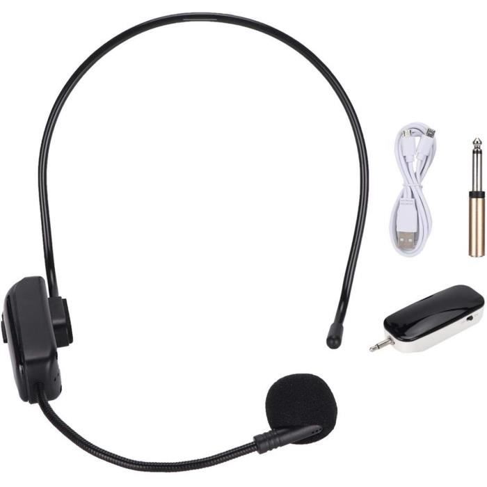 Btuty Système de microphone sans fil UHF professionnel avec microphone sans fil à main et