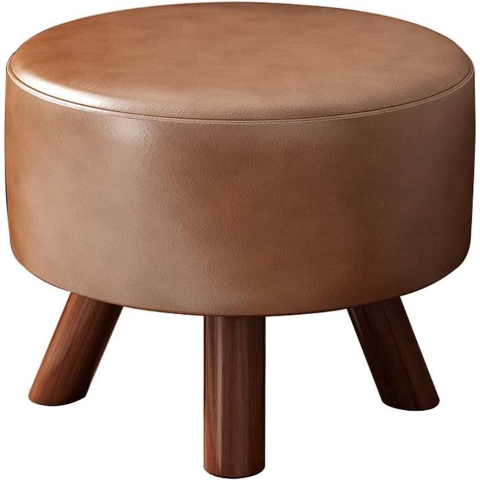 Petit Tabouret En Bois Massif – 30x20x18 Cm – Multifonction (Repose-pied, Banc, Support) – Design Naturel - 3