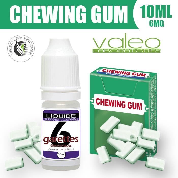 E LIQUIDE 10ML  CHEWING GUM 6mg DE NICOTINE - 6GARETTES - Cdiscount Au  quotidien
