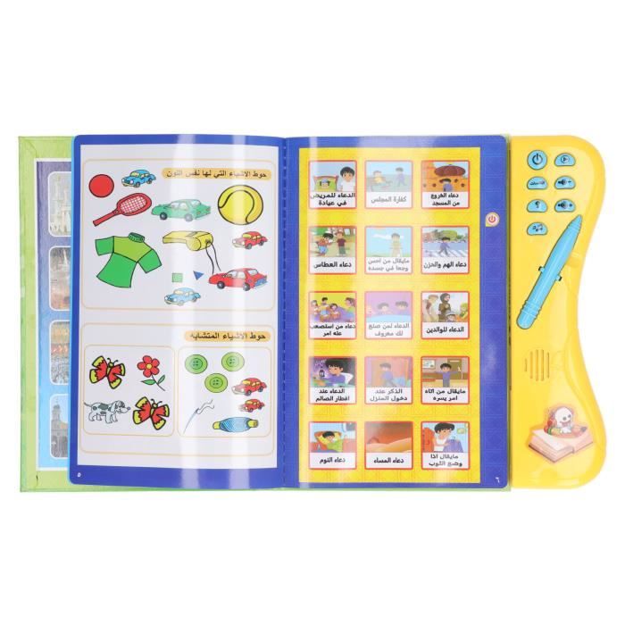 Livre Sonore d'Apprentissage pour Enfants Livre Sonore Interactif pour Enfants avec Stylo d'Apprentissage Interaction Parent-Enfant Jouets Éducatifs Amusants pour 3 Ans