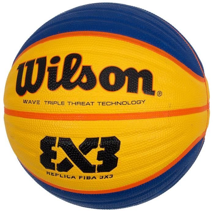 Ballon de basket 3 par 3 replica taille 6 - Wilson UNI Jaune