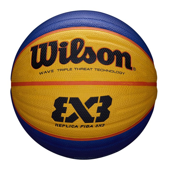 Ballon de basket 3 par 3 replica taille 6 - Wilson UNI Jaune