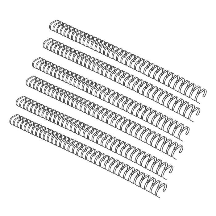 Lot De 100 Fils De Reliure Double Boucle 9/16" (14 Mm) – Capacité 120 Feuilles, Spirale Métallique Revêtue Nylon Or Clair – Pas 3:1