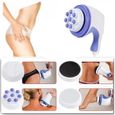 WISS Vibration Masseur Électrique Portatif Appareil de Massage pour Anti-cellulite Minceur Amincissant Pousser Graisse avec 4 tête-1