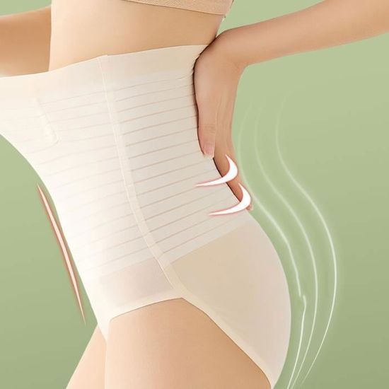 String Gainant Ventre Plat Femme - Culotte Sculptante Taille Haute, Effet Lissant - Pour Minceur, Post-Partum
