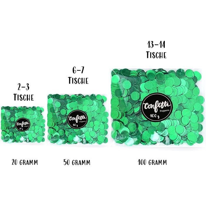 Confettis verts 1 kg à prix minis sur  !