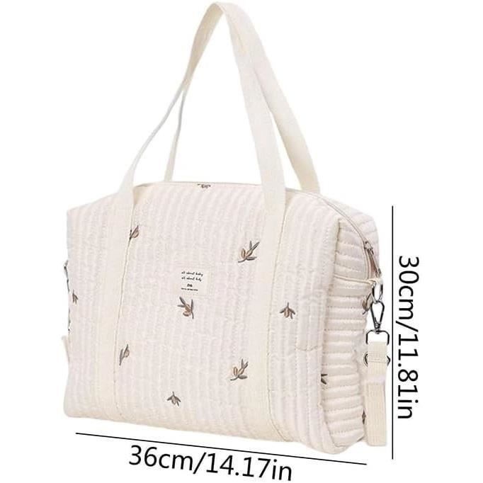 Sac à Langer Jomewory - Bandoulière Réglable - Multi-poches Coton - 24x20x14cm