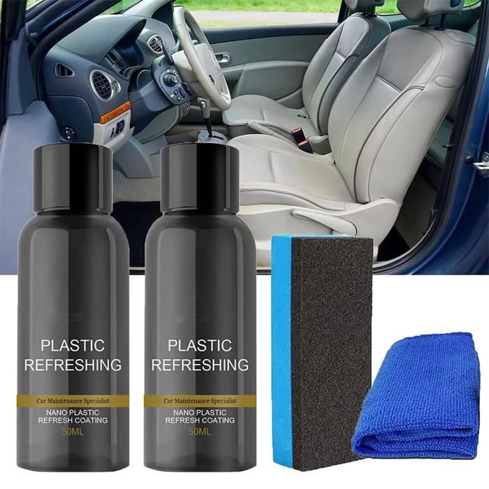 2023 New Plastic Refreshing, Ouhoe Plastic Refreshing, Plastic Revitalizing  Coating Agent, Plastic Restorer for Cars (30ml-3 set)