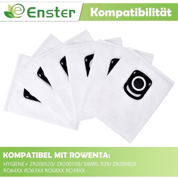 Lot de 10 sacs d'aspirateur - Pour Rowenta Hygiene + ZR200520,Pour Rowenta  Compact Power,X-Trem Power & Silence Force & Power XXL - Cdiscount  Electroménager