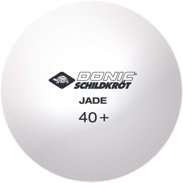 Balles de tennis de table Donic Schildkröt Jade Poly 40+ Blanc et