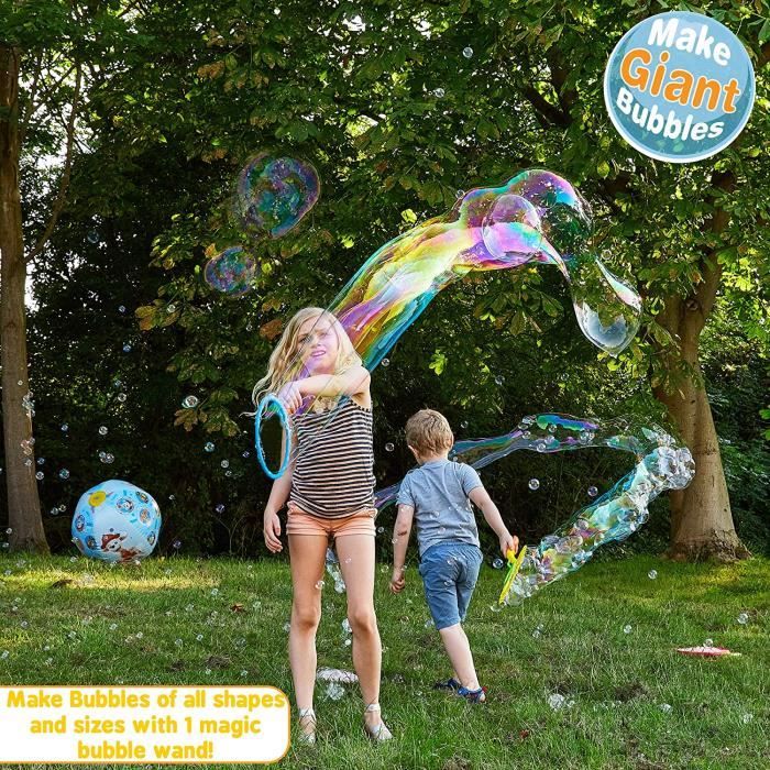Kit 6 Pièces à Bulles Géantes - Enfants, Jardin, Fêtes - Machine à Bulles Réutilisable