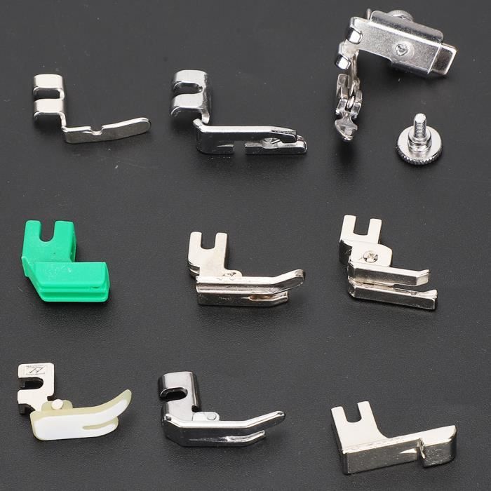 Ensemble 6 Pieds-de-biche Pour Surjeteuse Singer 14U 14CG754 14SH654 - Acier Inoxydable