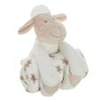 Peluche Bebe - Cadeau Naissance - Cadeau pour Futur Parents - Doudou de Compagnie Mouton  & Plaid Atmosphera-2