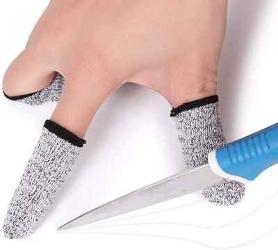 40 Doigtiers Réutilisables Anti-coupures - Protection Pour Jardinage, Cuisine, Artisanat - Matériau Haute Densité, Lavables - 7