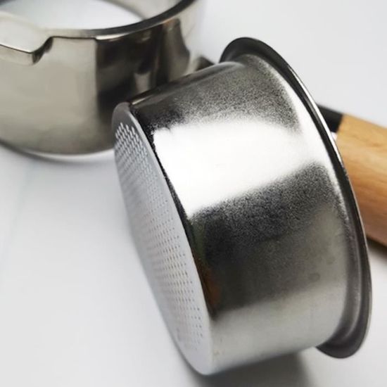 Filtre à café 51 mm, 4 tasses en acier inoxydable à paroi unique non pressurisé, convient pour DeLonghi, EUPA, Donlim, pour
