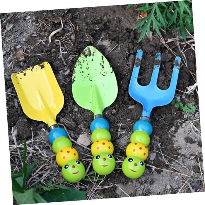 Lot De 3 Pelles De Plage Géantes Pour Enfants – 16 Pouces, Manche En Bois, Plastique ABS – Pour Sable, Neige Et Jardin – Idéal Voyage