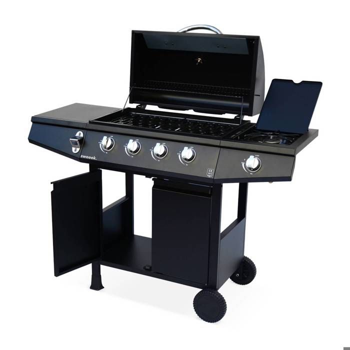 Brûleur Barbecue Gaz 4 Feux Inox - Table De Cuisson Gastronomique GPL - NEUF - Garantie 3 Ans
