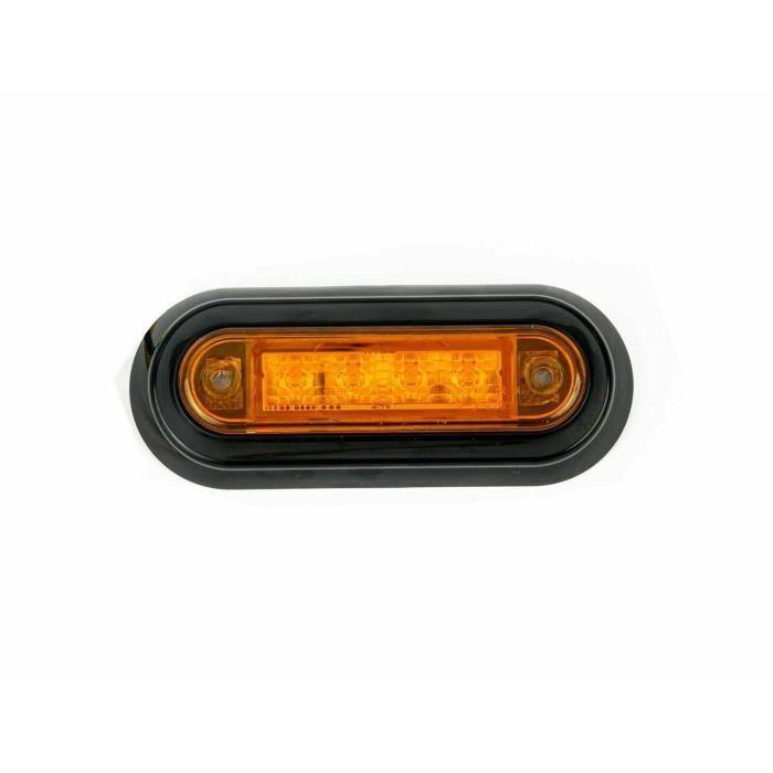 Lot De 2 Feux De Gabarit LED 12-24V Orange 65x65mm Avec Support - Pour Camion, Voiture, Remorque